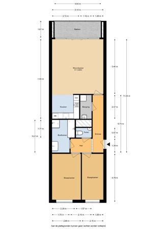 Floorplan - Hoofdweg 893, 1055 SC Amsterdam